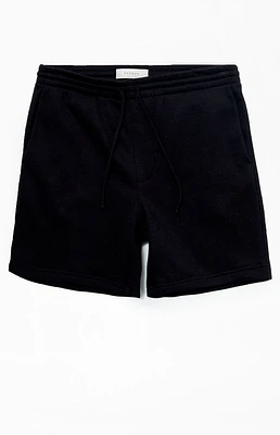 Fleece Black Sweat Shorts