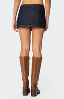 Edikted Keira Buckled Denim Mini Skirt