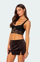 Edikted Aspen Sheer Lace Bra Top