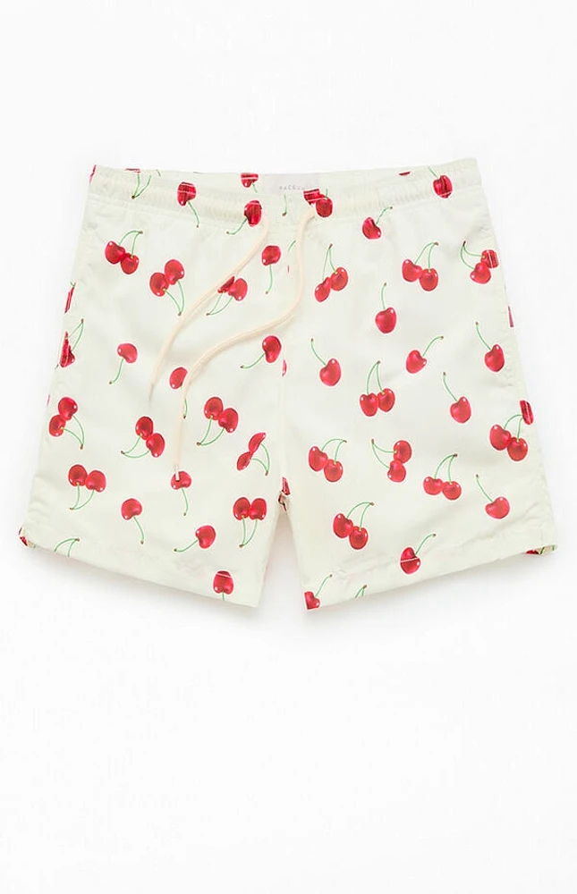 Pacsun Cherry 4.5" Swim Trunks