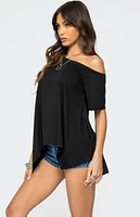 Edikted Josy Off Shoulder Handkerchief Top