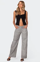 Edikted Odette Split Front Tailored Top