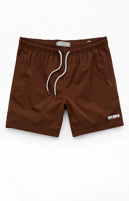 PacSun Solid Ripstop 6.5" Swim Trunks