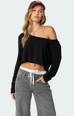 Edikted Cropped Off Shoulder Top