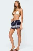 Edikted Hidi Bandana Print Mini Skirt