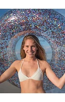 PoolCandy Inflatable 48" Multicolor Glitter Jumbo Pool Tube