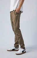 PacSun Stretch Performance Brown Slim Trousers