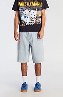 Pacsun Light Indigo Extreme Baggy Denim Shorts