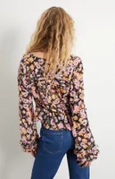 Free People Maybel Floral Blouse