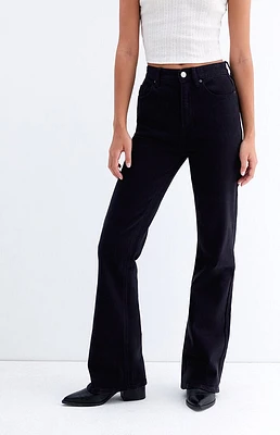 PacSun Stretch Black High Waisted Bootcut Jeans