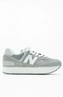 New Balance Women's Gray 574 Platform Sneakers