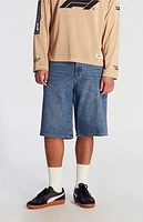 Pacsun Dark Indigo Extreme Baggy Denim Shorts