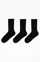 Pacsun 3 Pack Embroidered Basic Crew Socks
