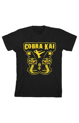 Kids Cobra Kai Yellow Logo T-Shirt