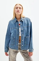 PacSun Medium Indigo Denim Shacket