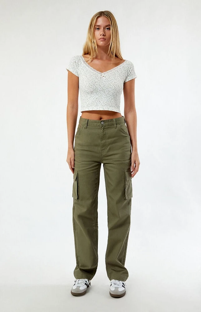 PacSun Seaweed Cargo Dad Pants