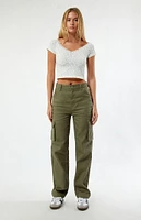 PacSun Seaweed Cargo Dad Pants