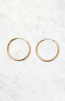 John Galt Thin Hoop Earrings