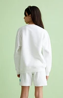 PacSun Kids White Crew Neck Sweatshirt