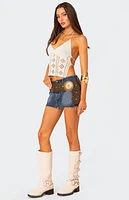 Edikted Jada Open Back Crochet Top