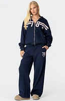 Edikted 78 Bow Zip Up Hoodie