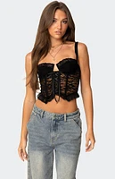 Edikted Josslyn Sheer Lace Corset