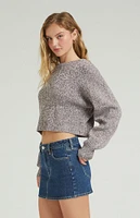 PacSun Stretch Dark Indigo Mid Rise Denim Mini Skirt