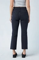 PacSun Eco Stretch Black High Waisted Cropped Bootcut Jeans
