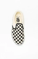 Vans Kids White & Checker Classic Slip-On Shoes