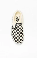 Vans Kids White & Checker Classic Slip-On Shoes