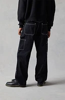 FORD Embroidered Star Double Knee Carpenter Baggy Jeans