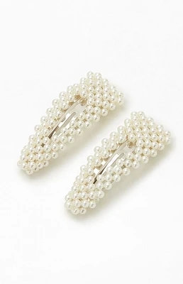 2 Pack Pearl Hair Clips