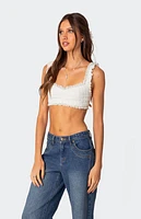 Edikted Fairytale Lacey Crop Top