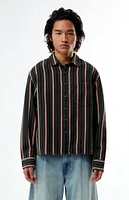 GUESS Originals Striped Woven Long Sleeve Shirt