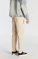 Pacsun Cream Straight Leg Linen Pants