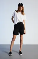 PacSun Eco Black Denim Dad Shorts