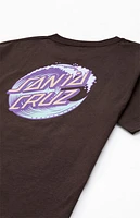 Santa Cruz Kids Brown Wave Dot T-Shirt