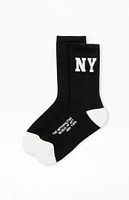 The Met x PacSun Black & White NY Crew Socks