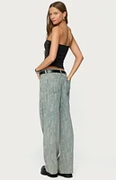 Edikted Blanco Studded Grommet Tube Top