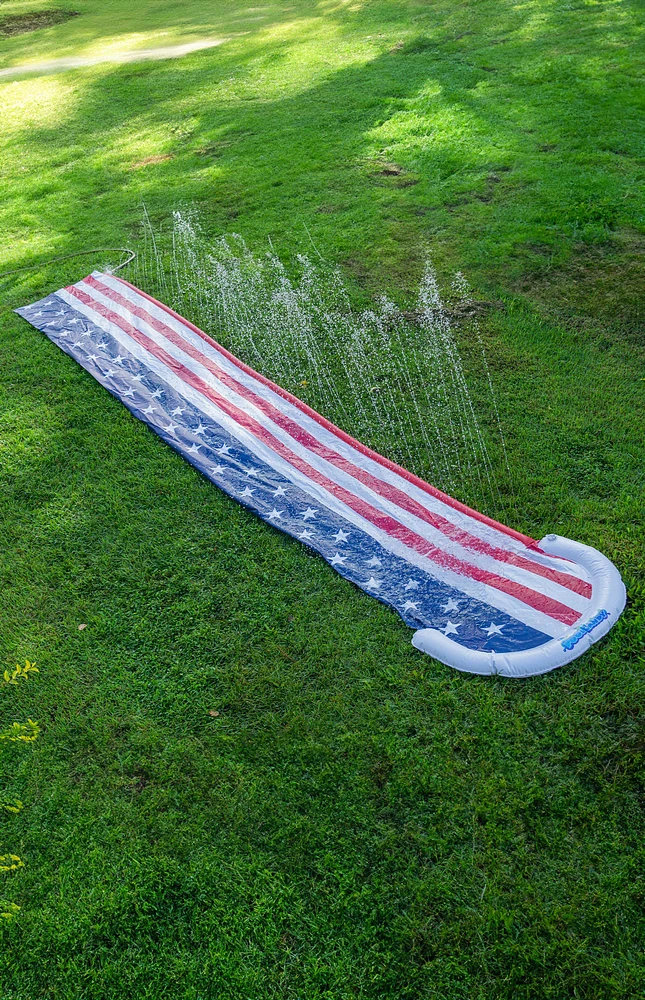 PoolCandy Stars & Stripes Backyard Water Slide