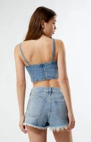 Pacsun Disco Party Denim Corset