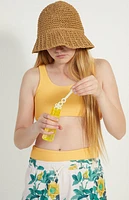 Pacsun Kids Orange Scrunched Bikini Swimsuit Set