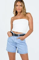 Princess Polly The Swalla Denim Shorts