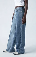 PacSun Eco Two-Tone Indigo Low Rise Baggy Jeans