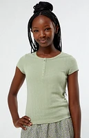 PacSun Kids Sage Henley Skimmer Top