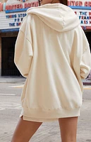 John Galt Off White Full Zip Hoodie