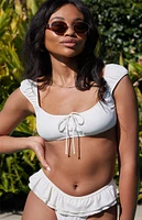 Beverly and Beck Mina Gathered Tank Bikini Top