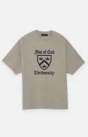 Fear of God Essentials Heather Grey Heavy Crew Neck T-Shirt