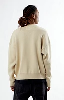 Pacsun Cream Los Angeles Crew Neck Sweater