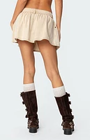 Edikted Peyton Flared Denim Mini Skirt